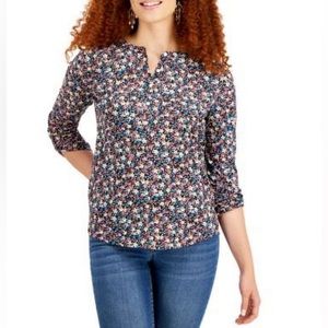 Style&Co Floral long sleeve shirt